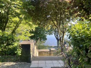 Zugang zum Rhein um die Ecke